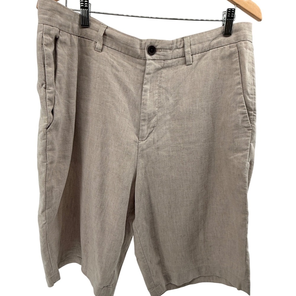 Banana Republic men's Emerson Linen blend Shorts Sz 36